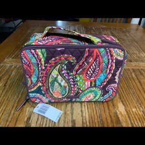Vera Bradley Lg Brush/Makeup Case Heirloom Paisley